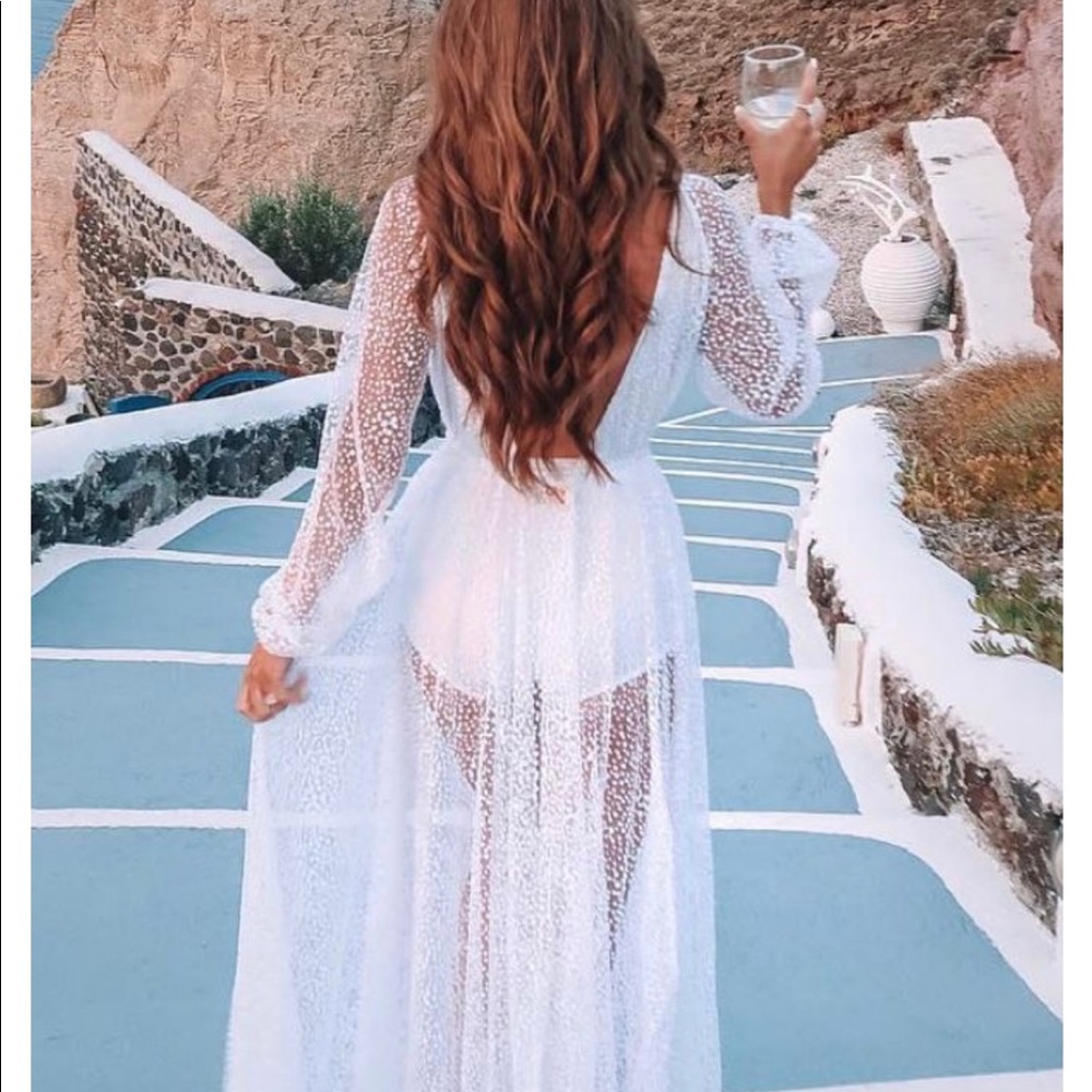 WHITEFOX boutique star glitter gown